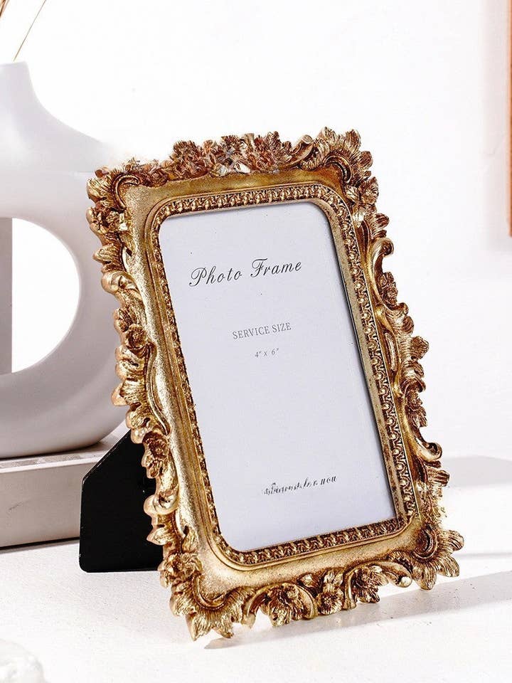 Moldura Fotográfica Floral Barroca por atacado de Vagabond Vintage