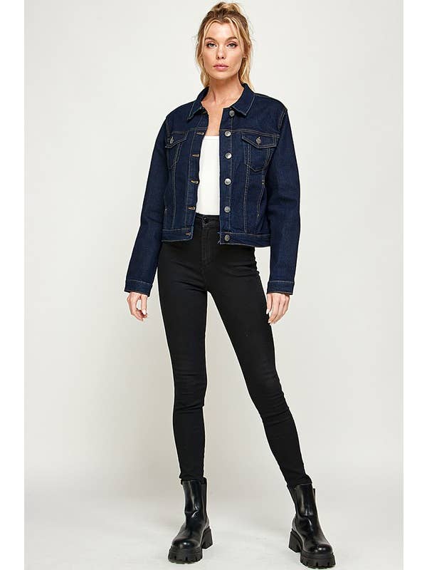 patrol jeans - Wholesale Denim Jacket - Women's - Women's Spandex Denim Jacket4