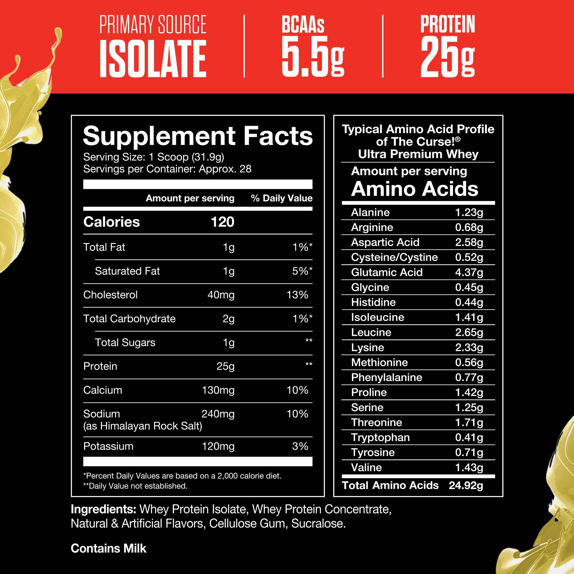 JNX Sports - Wholesale Oral Supplement/Vitamin - The Curse! Ultra Premium Whey16