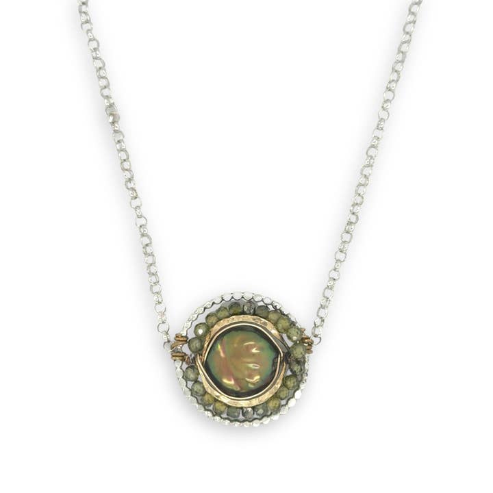 Collar de Moneda de Perla Bark 84630N para venta al por mayor de Art by any Means Jewelry