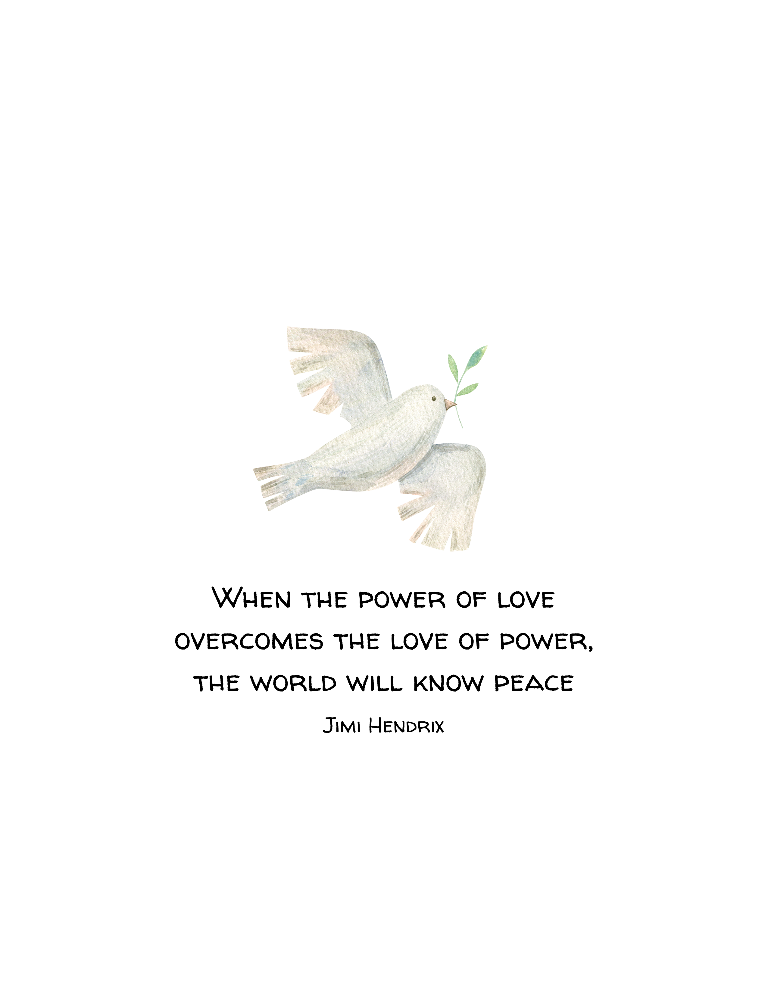 Mac and Mo Studio - Luxury Stationery and Greeting Cards - Vente Cartes de Noël - Carte de vœux de paix - Carte de vœux colombe blanche2