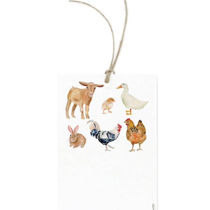 Farm Animals Gift Tag for wholesale by Lana's Shop
