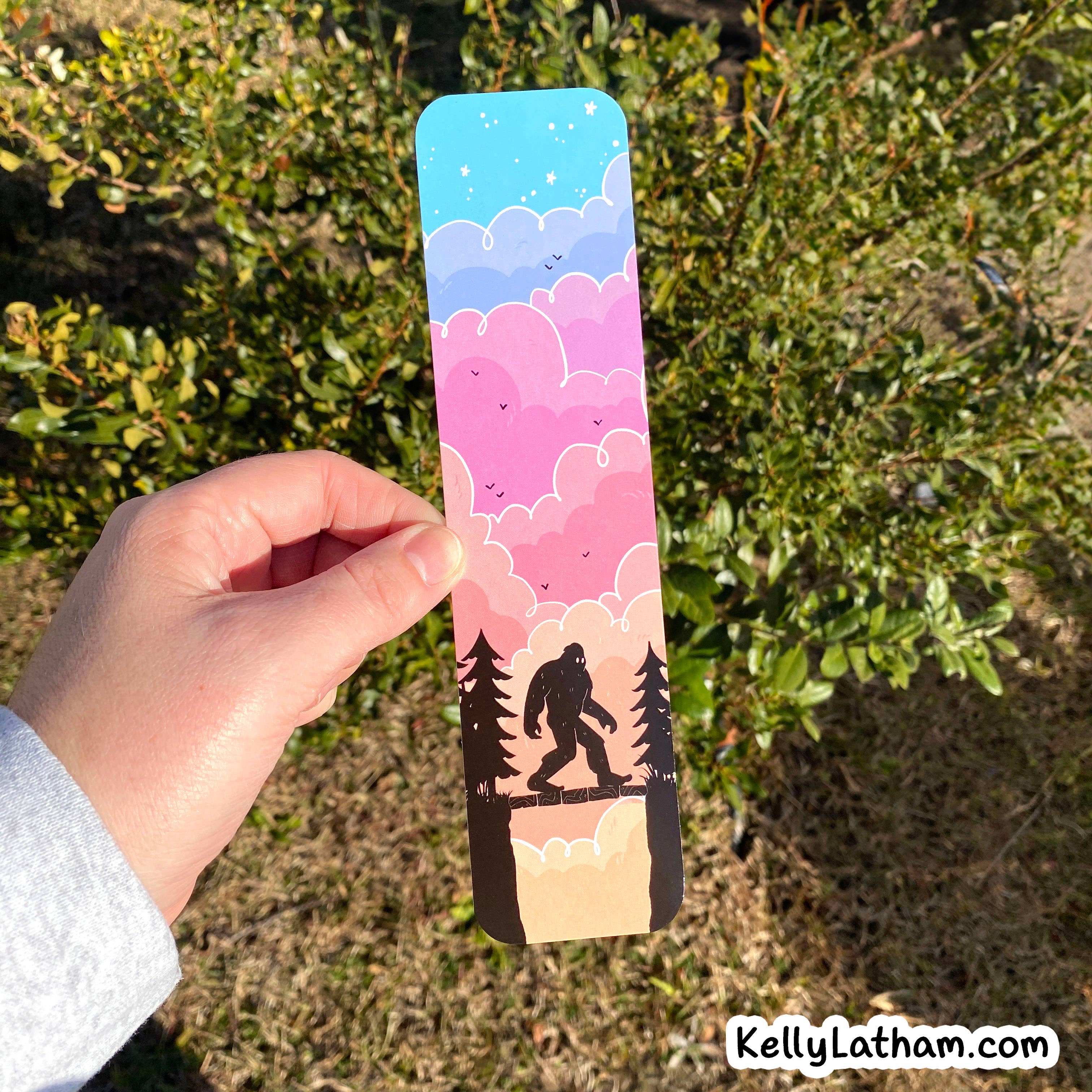Kelly Latham Art – Großhandel Lesezeichen – Bigfoot Sasquatch Lesezeichen, Kryptiden, niedlich, Buchhandlung, Geschenk8