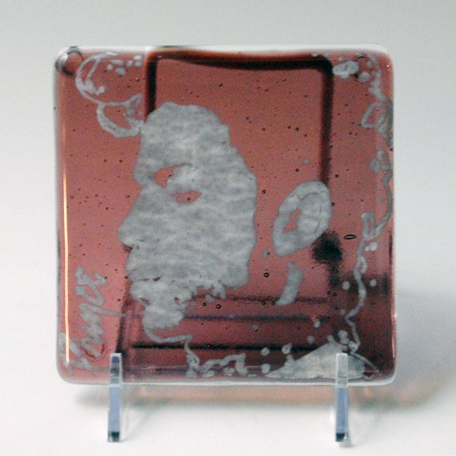 Kiku Handmade | Contemporary Fused Glass Home Goods - Wholesale Coasters - Prince Fused Glass 4" Single Coaster2