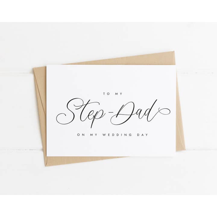To My Step-Dad On My Wedding Day para venta al por mayor de Sarah Burns Prints