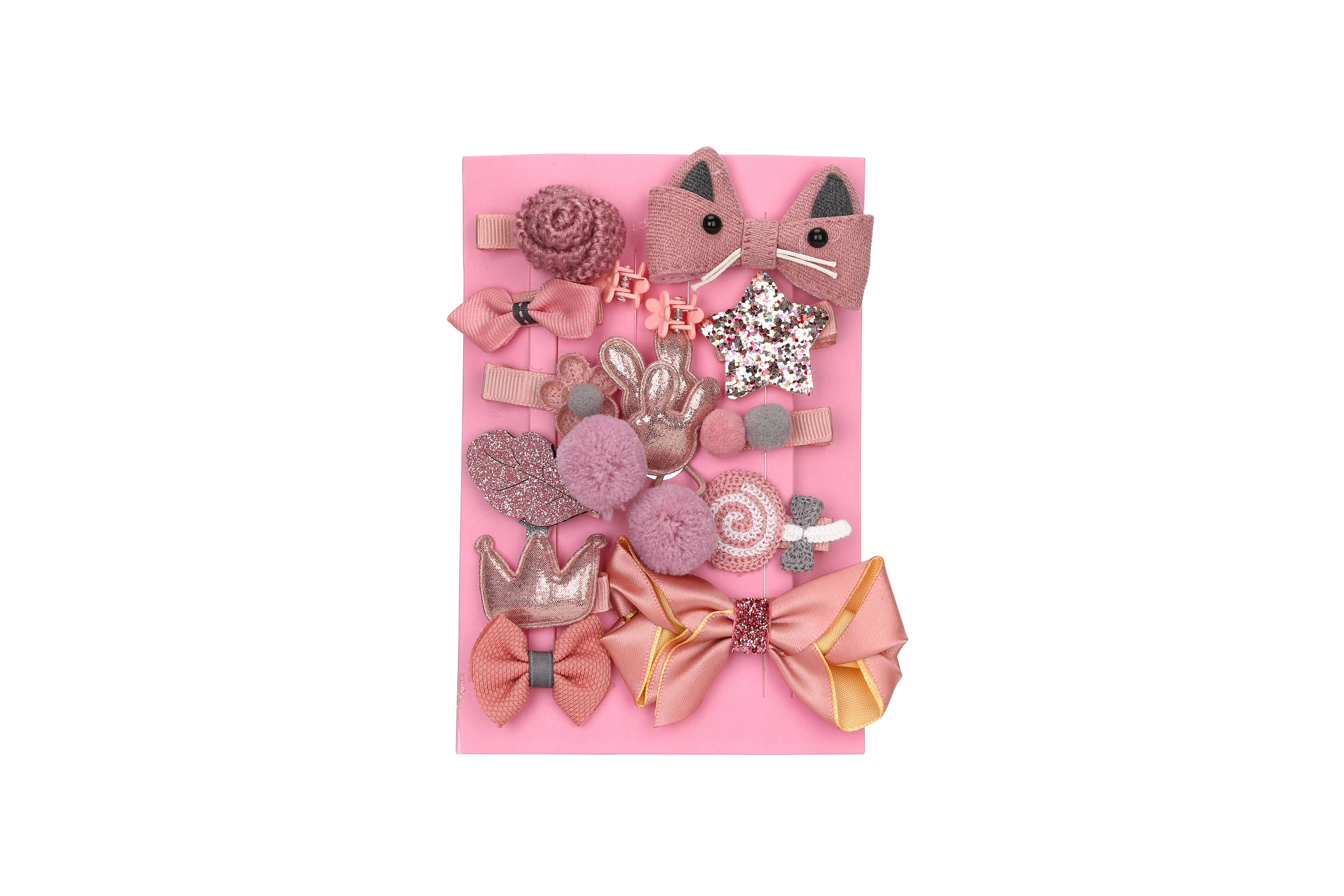 STELLA GREEN - Wholesale Hair Accessories Set - Kids - 18-Piece Children’s Hair Set – Clips, Elastics & Hairclips4