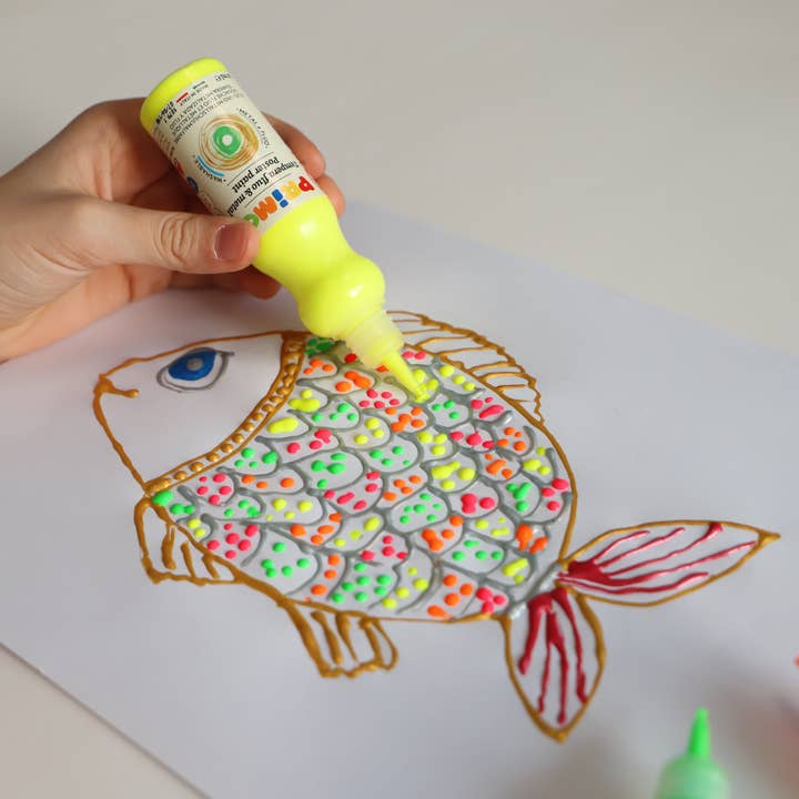 Morocolor Italia Spa PRIMO - Wholesale Paint Set - A New Way of Painting! Desktop display with 12 colours1