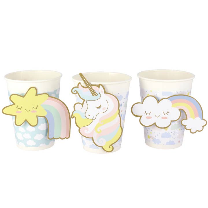 6 Unicorn Cups - Recyclable for wholesale by Annikids