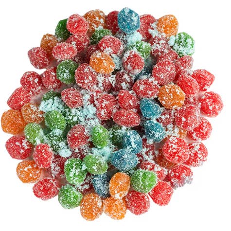 Mama V's Candy Co - Wholesale Gummy - Mama V's Extreme Sour Blue Raspberry Blasts 8oz
