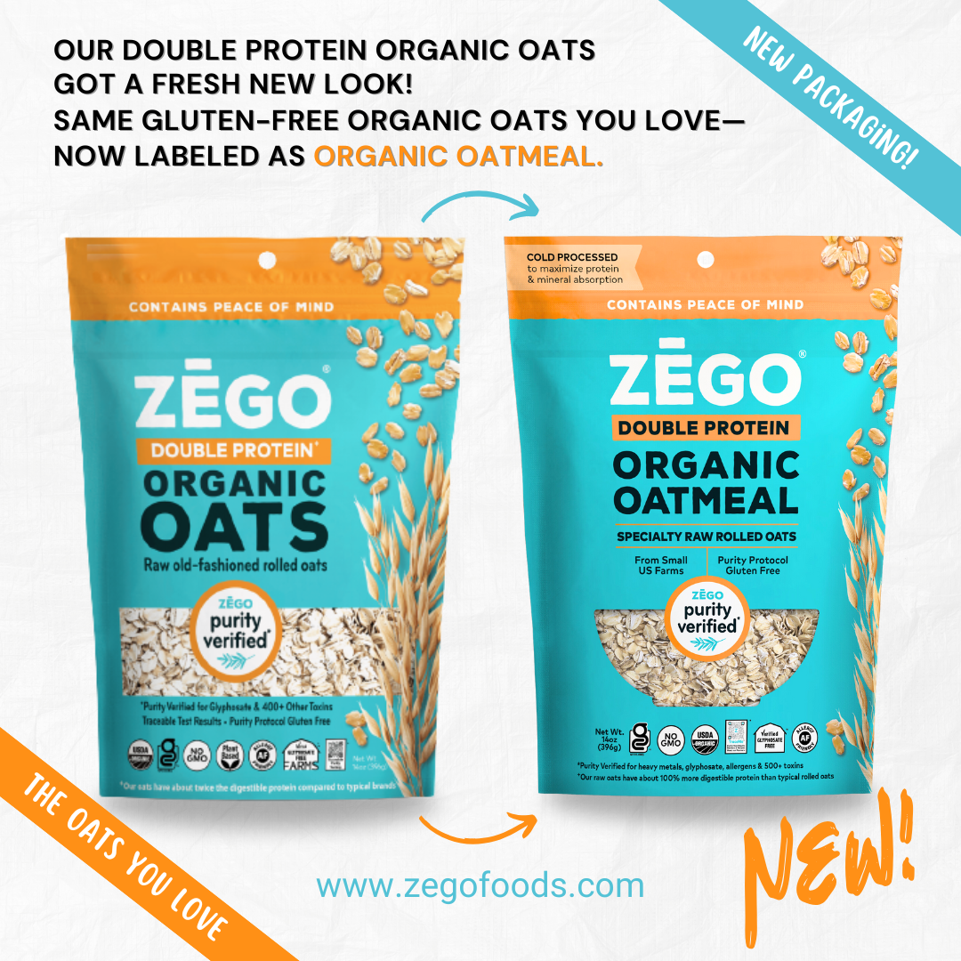 Zego - Wholesale Oats - Organic Gluten-free Double Protein Oats (14 Oz)19