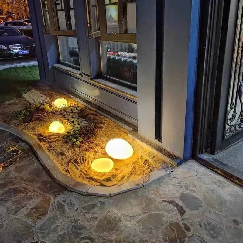 Kiyo Home - Wholesale Outdoor/Lawn Light - Solar Patio Stones | Solar Rock Light | Outdoor Garden Decor3