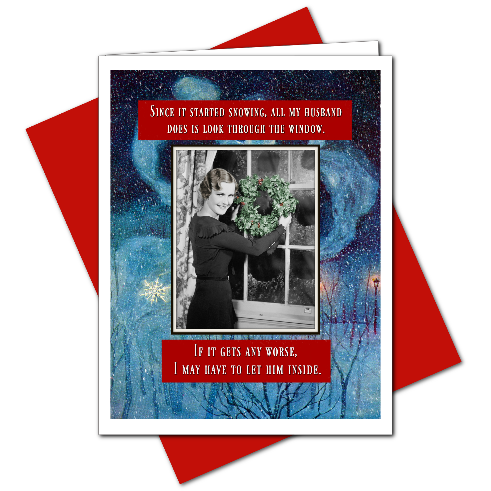 Ümlaut Brooklyn - Wholesale Christmas Card - Snowing - Christmas Greeting Card2