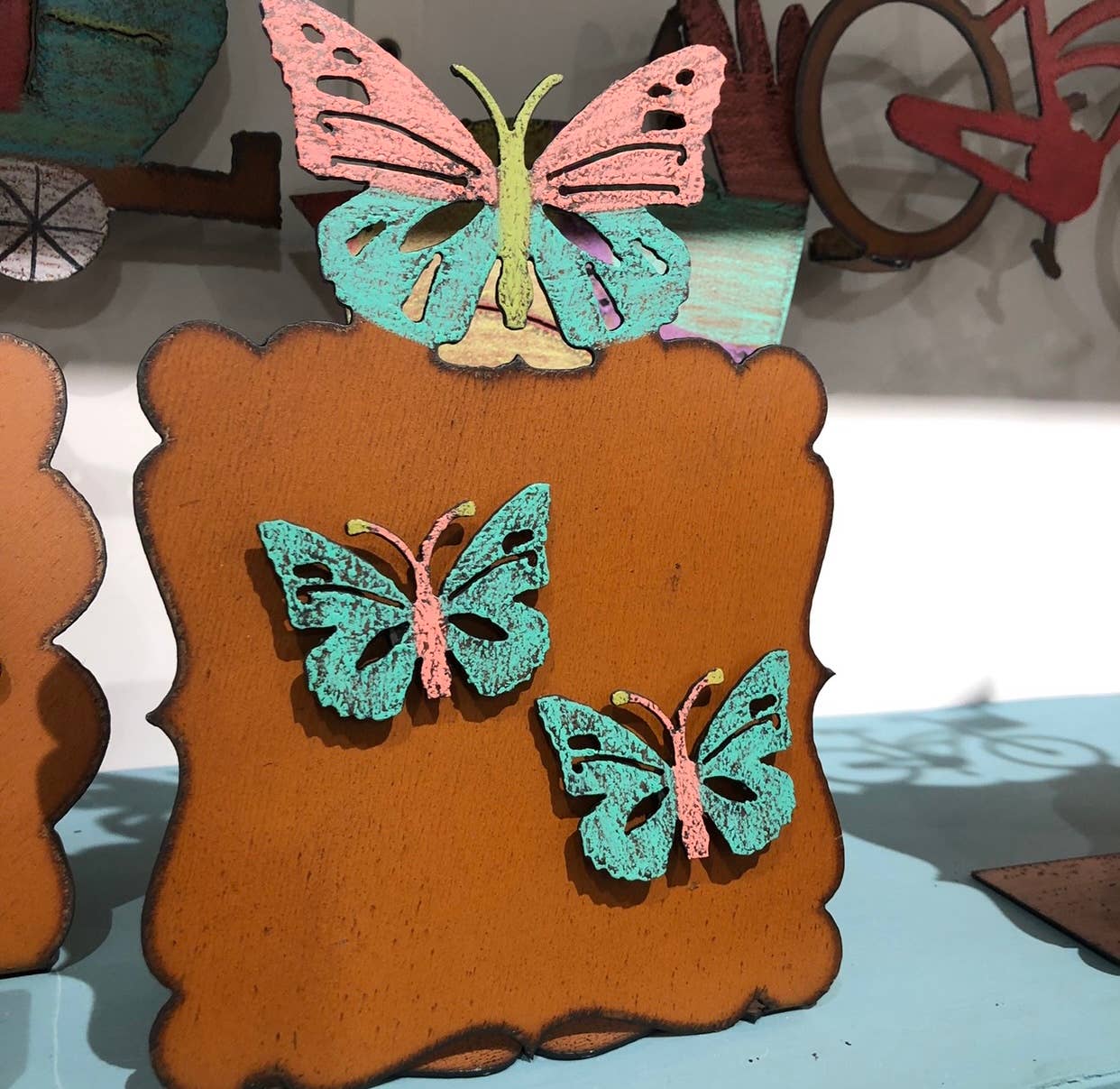 Whimsies - Wholesale Picture Frame - Butterfly Picture Frame Desk Organization metal memo board2