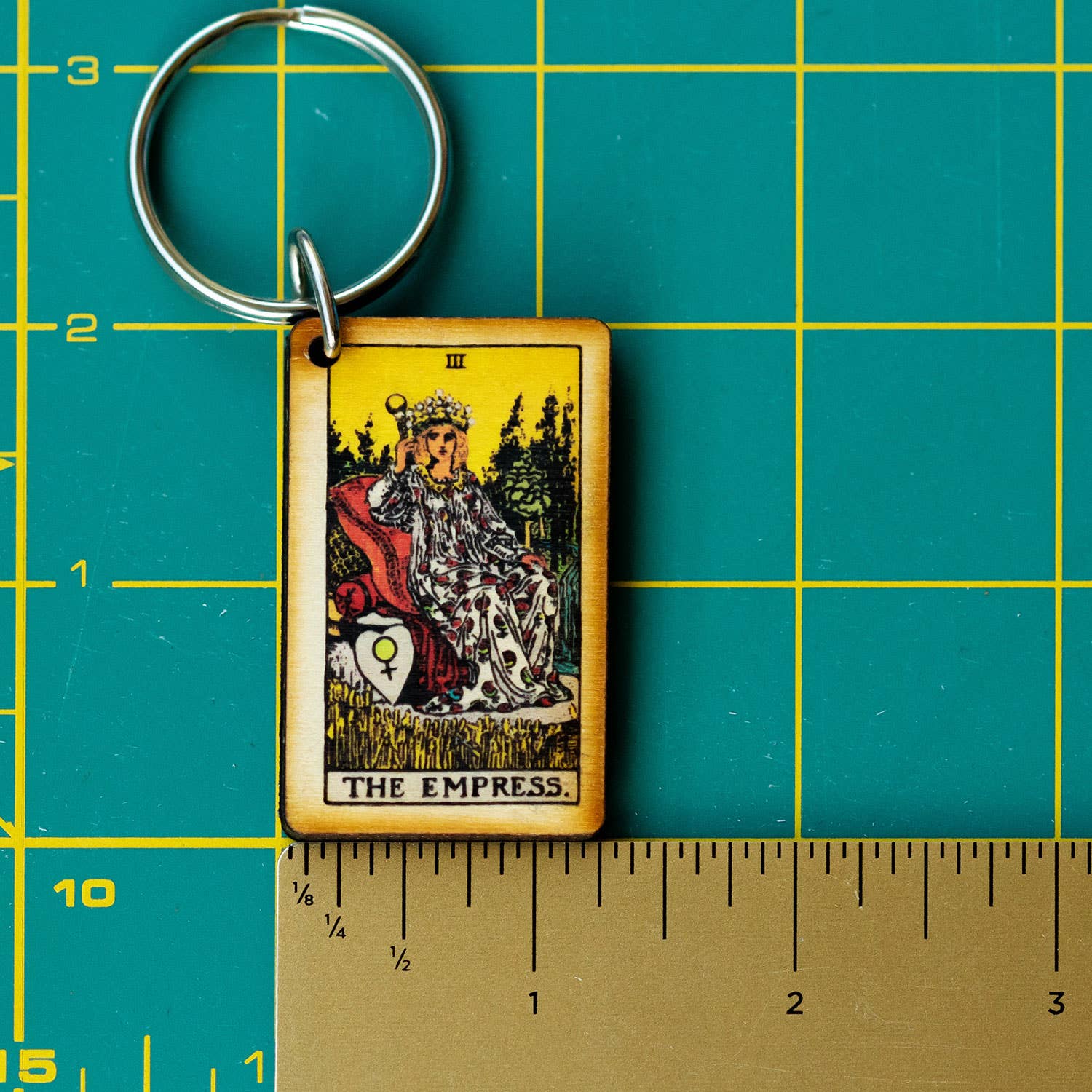 Most Amazing - Vente Porte-clés – unisexe - Tarot - 3 - The Impératrice Pleine Couleur Bois Porte-clés2