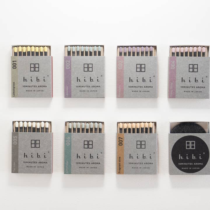 hibi 10MINUTES Aroma made in Japan - Wholesale Incense - Box of 8 Geranium Incense Match1