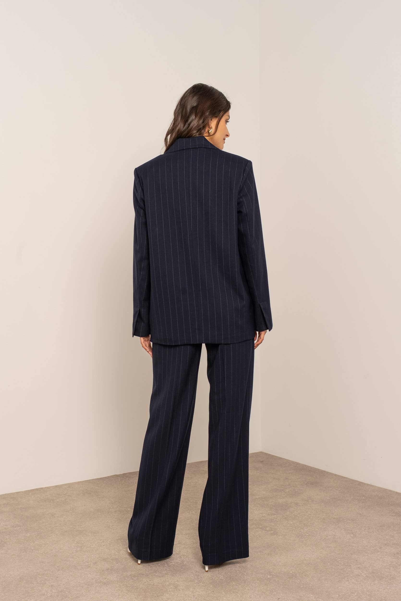 Attentif Paris - Wholesale Blazer - Women's - Oversized pinstripe blazer3