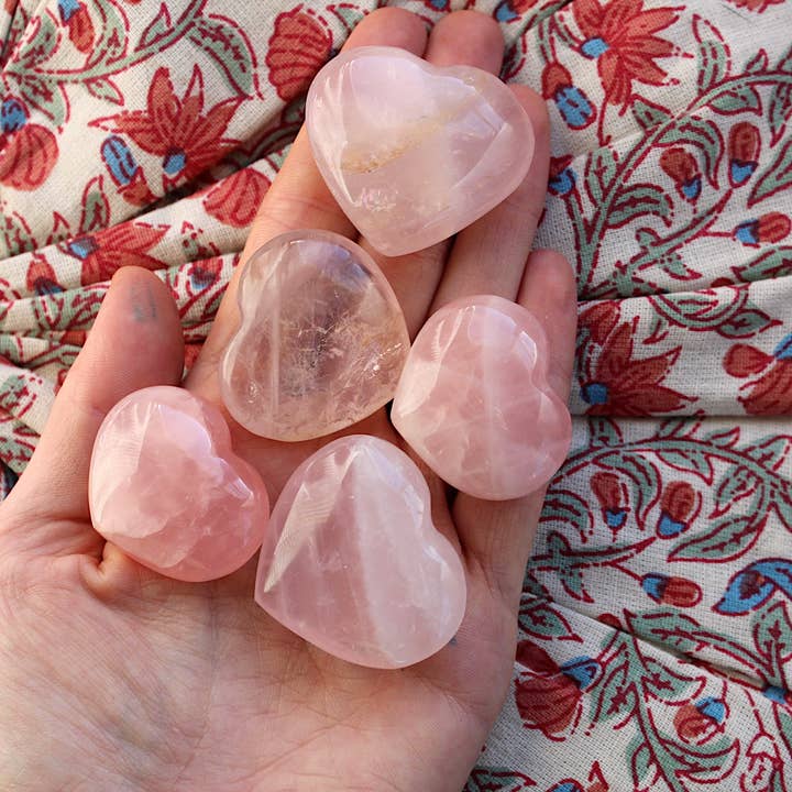 Pebble House - Wholesale Spiritual Stone/Crystal - Rose Quartz Heart (Crystals & Stones)