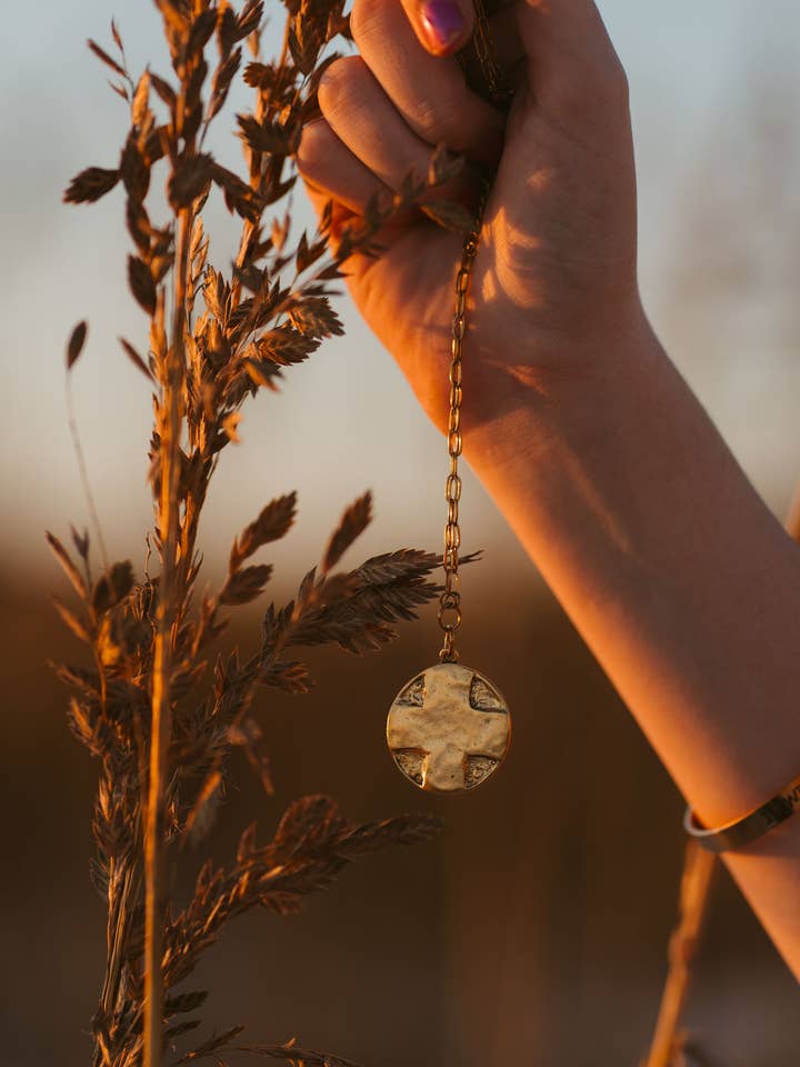 The Lord's Prayer medallion necklace for wholesale by Kazuly Creations