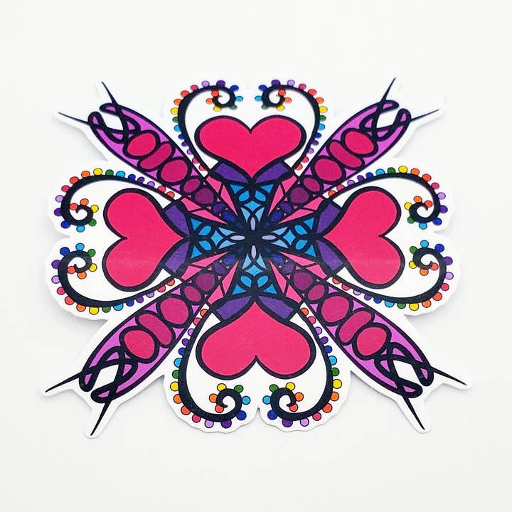 Holographic Mandala Sticker for wholesale by Misty Anthony Designs