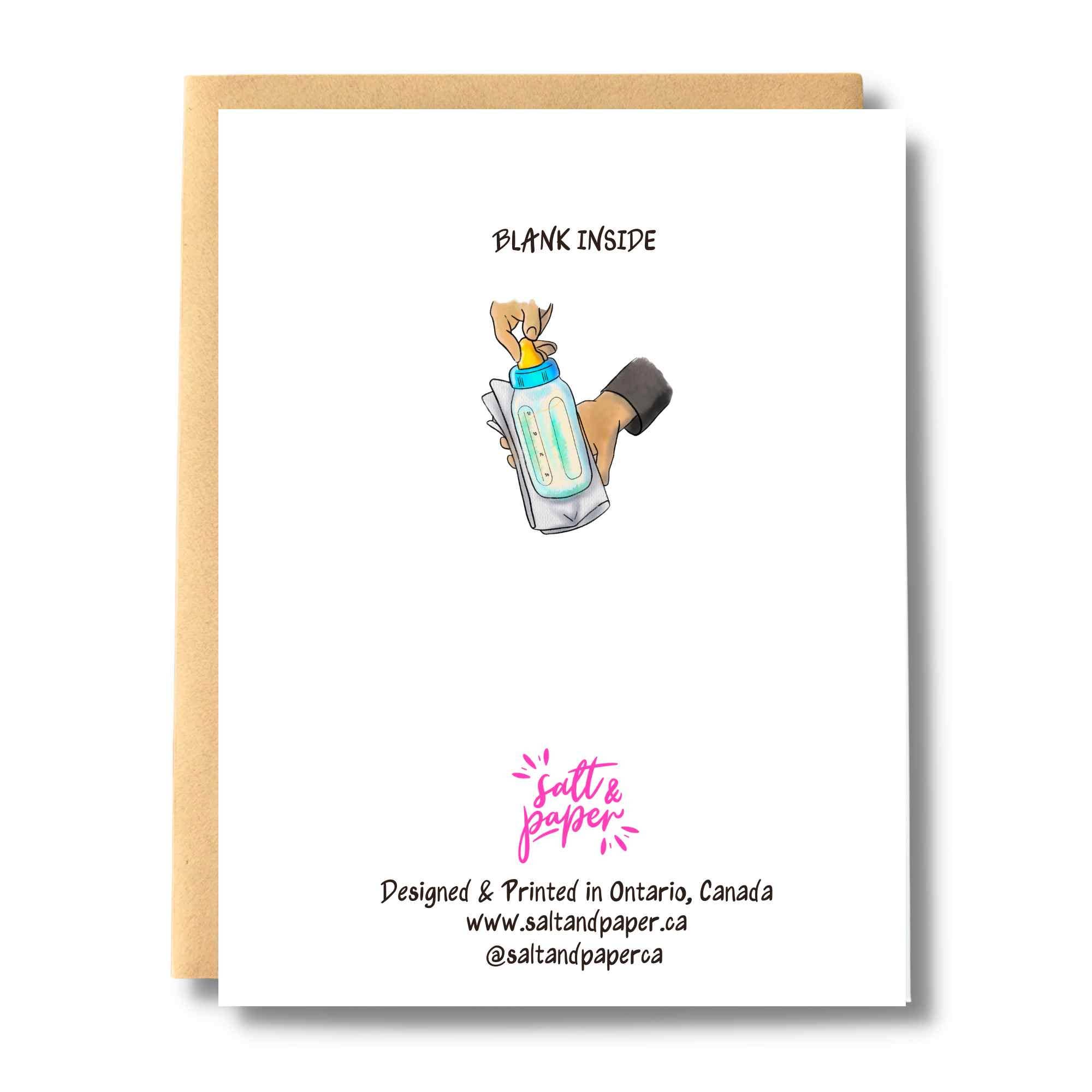 Salt & Paper – wholesale Babykort – Nytt babyhus vitt kort1