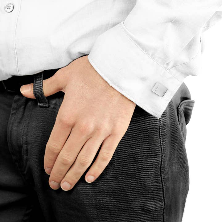 West Coast Jewelry - Wholesale Cufflinks - Men's High Polished Cube Cuff Links2