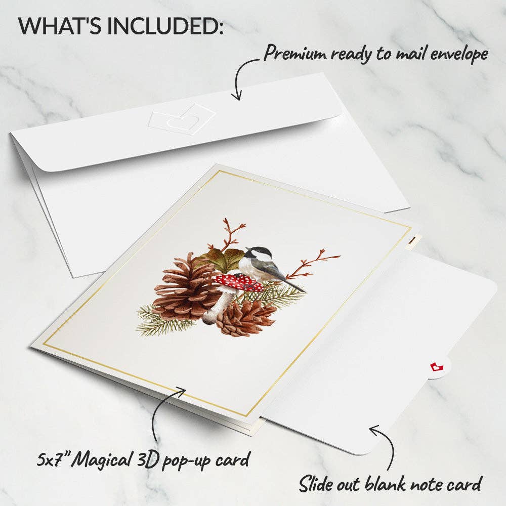 Lovepop Cards - Wholesale Everyday Greeting Card - Fall Forest Floor Pop-Up Card 5x7"5