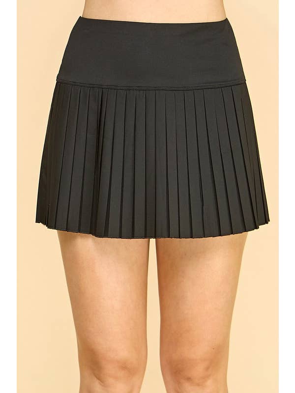MIO WHOLESALE - Wholesale Skort - Women's - PLS001 SHARP PLEATED TENNIS SKORT3
