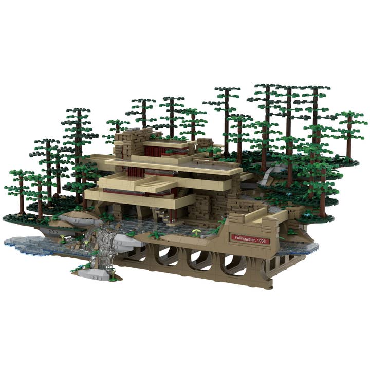 The Atom Brick - Wholesale Building set – Child - The Atom Brick Fallingwater® Building Set4