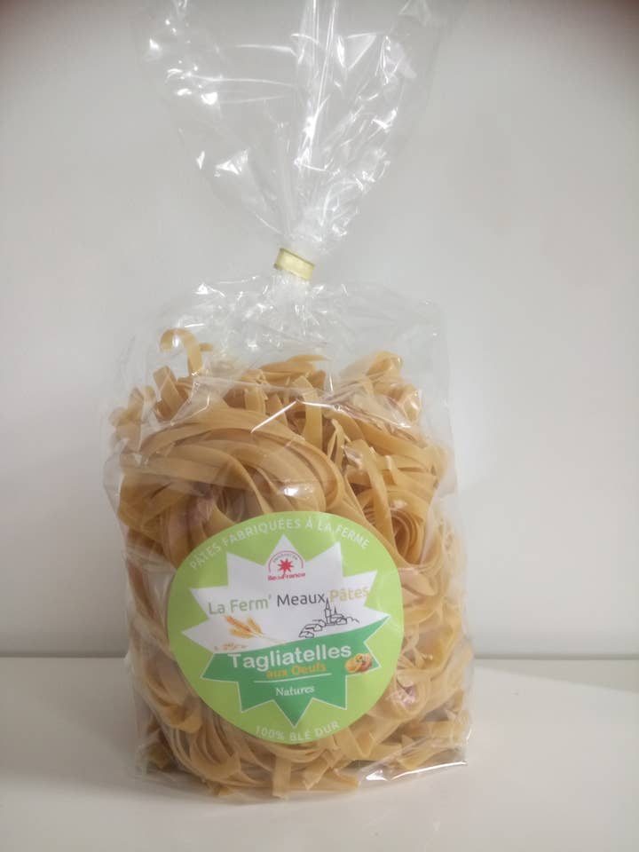 Taglatelles Natures aux oeufs - 500 g pour la vente par La Ferm'Meaux Pâtes