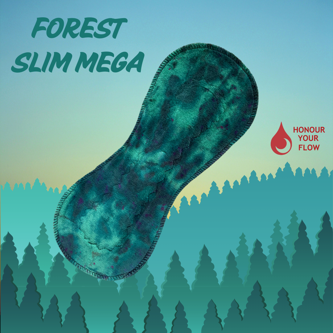 Honour Your Flow – wholesale Menstrual pad/liner – Slim Mega - Reusable Sanitary Period Pads in Organic Cotton8