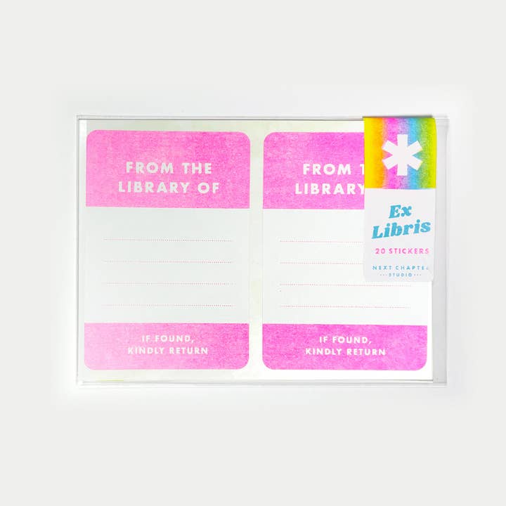 Ex Libris Ex Libris - Adesivi Riso per la vendita all'ingrosso da parte di Next Chapter Studio