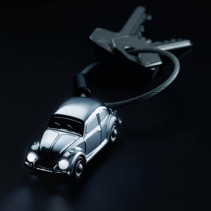 Troika, Duke Baron & Paperthinks by Brand Node, Inc. - Wholesale Keychain - Unisex - Troika Official VW Beetle with LED Nail Friendly Keyring