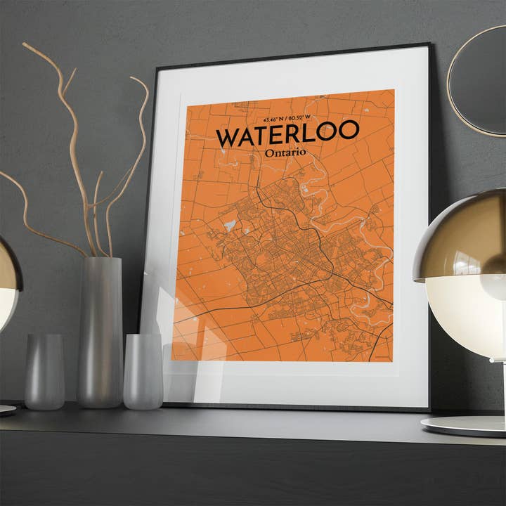 OurPoster.com - Wholesale Poster - Waterloo City Map Poster109