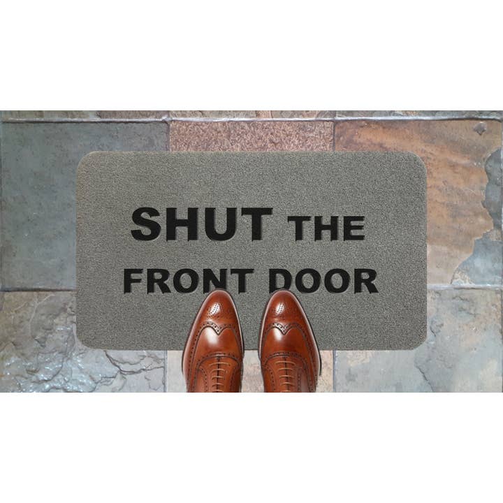 Feche a fibra de coco sintética cinza da porta da frente por atacado de ARTISANKISS