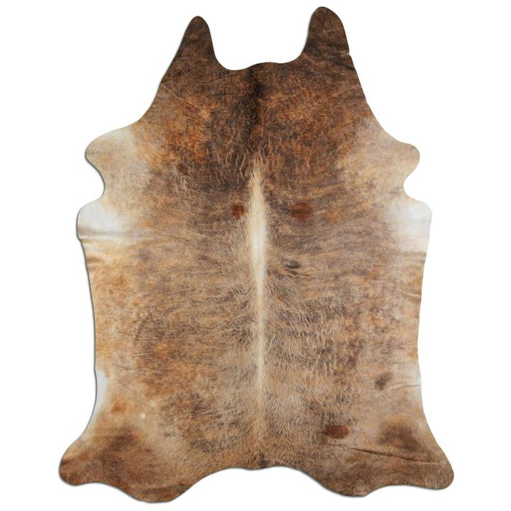 Cowhide Rug - L240 x W200 cm - beige brown white for wholesale by Livarto UG (haftungsbeschränkt)