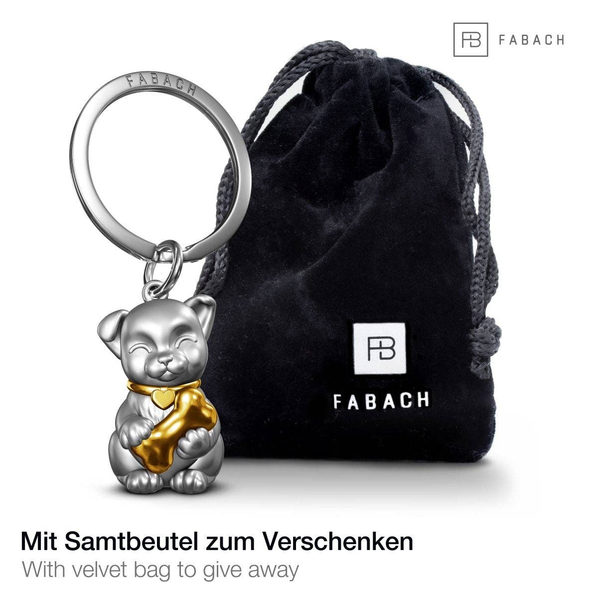 FABACH – Die Schlüsselanhänger-Schmiede - Wholesale Keychain - Unisex - “Puppy” dog keychain - cute puppy pendant - lucky charm and gift for dog lovers3