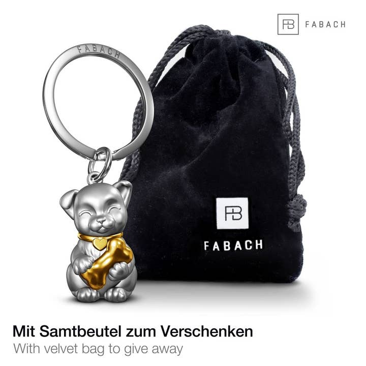 FABACH – Die Schlüsselanhänger-Schmiede - Wholesale Keychain - Unisex - “Puppy” dog keychain - cute puppy pendant - lucky charm and gift for dog lovers3