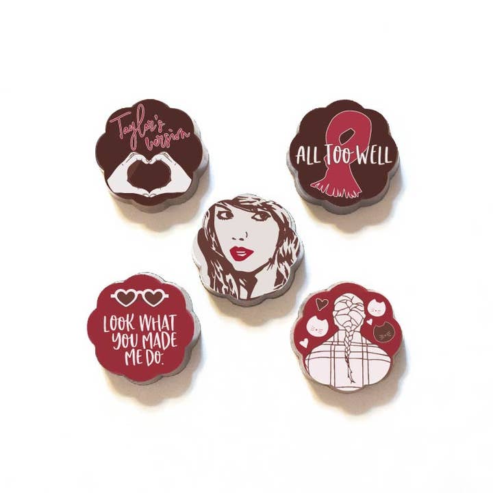 Chouquette - Wholesale Chocolate Covered Sweets - Taylor Swift Fan Club Chocolate Covered Caramels (5p in box)