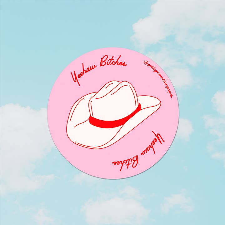 Party Mountain Paper co. - Wholesale Phone & Laptop Stickers - Yeehaw Bitches Sticker | Last Chance