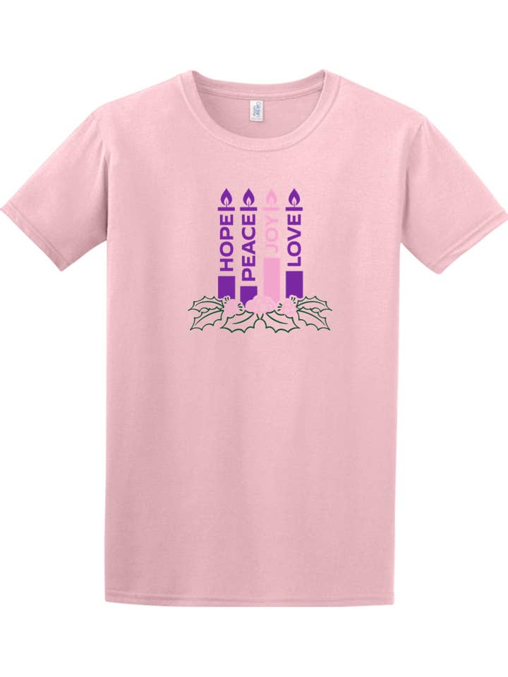 Advent Wreath Adult T-shirt for wholesale by Sock Religious