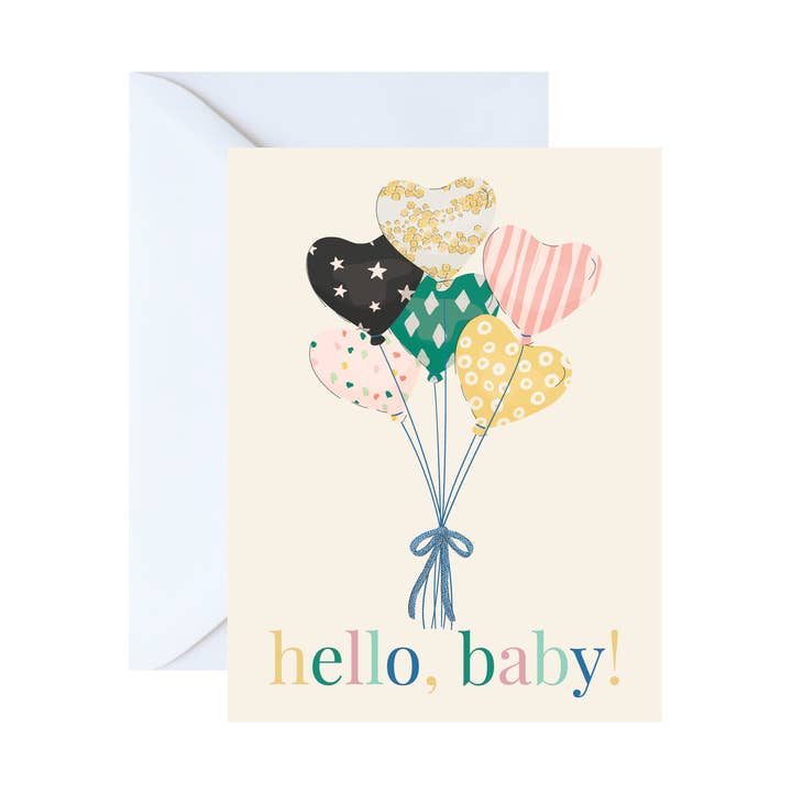 Hello Baby Greeting Card for wholesale by The Paxton Press