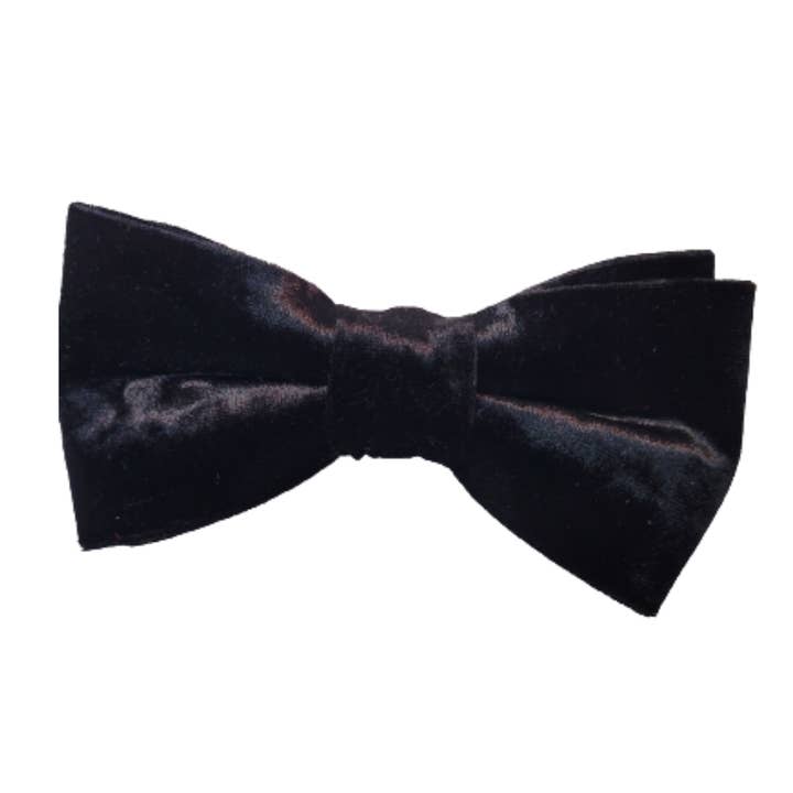 Black Velvet Boys Bow Tie for wholesale by Kings and Gents Accessories