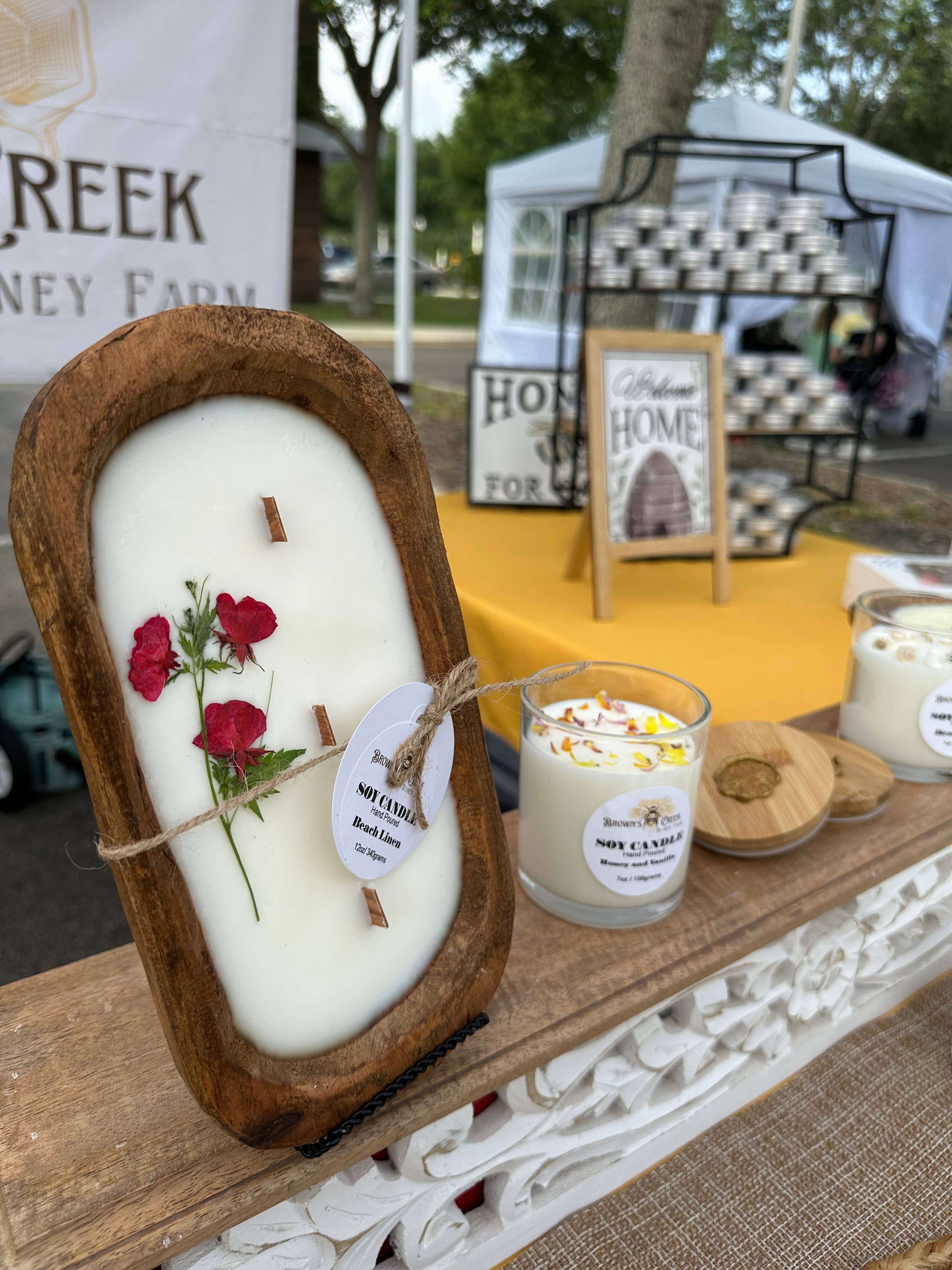 Brown's Creek Honey Farm - Vente Bougie en bocal - Bougie Bol à pâte1