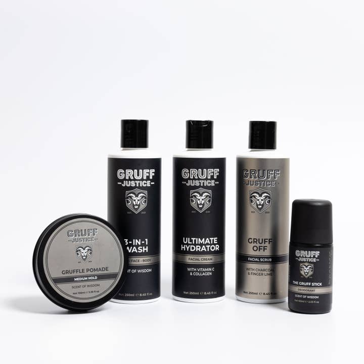 Wise Man Everyday Essentials Grooming Pack for wholesale by Gruff Justice