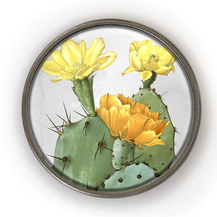 Cactus Flower Succulent Arizona Desert Magnet Bottle Opener for wholesale by Lucy Lu Designs