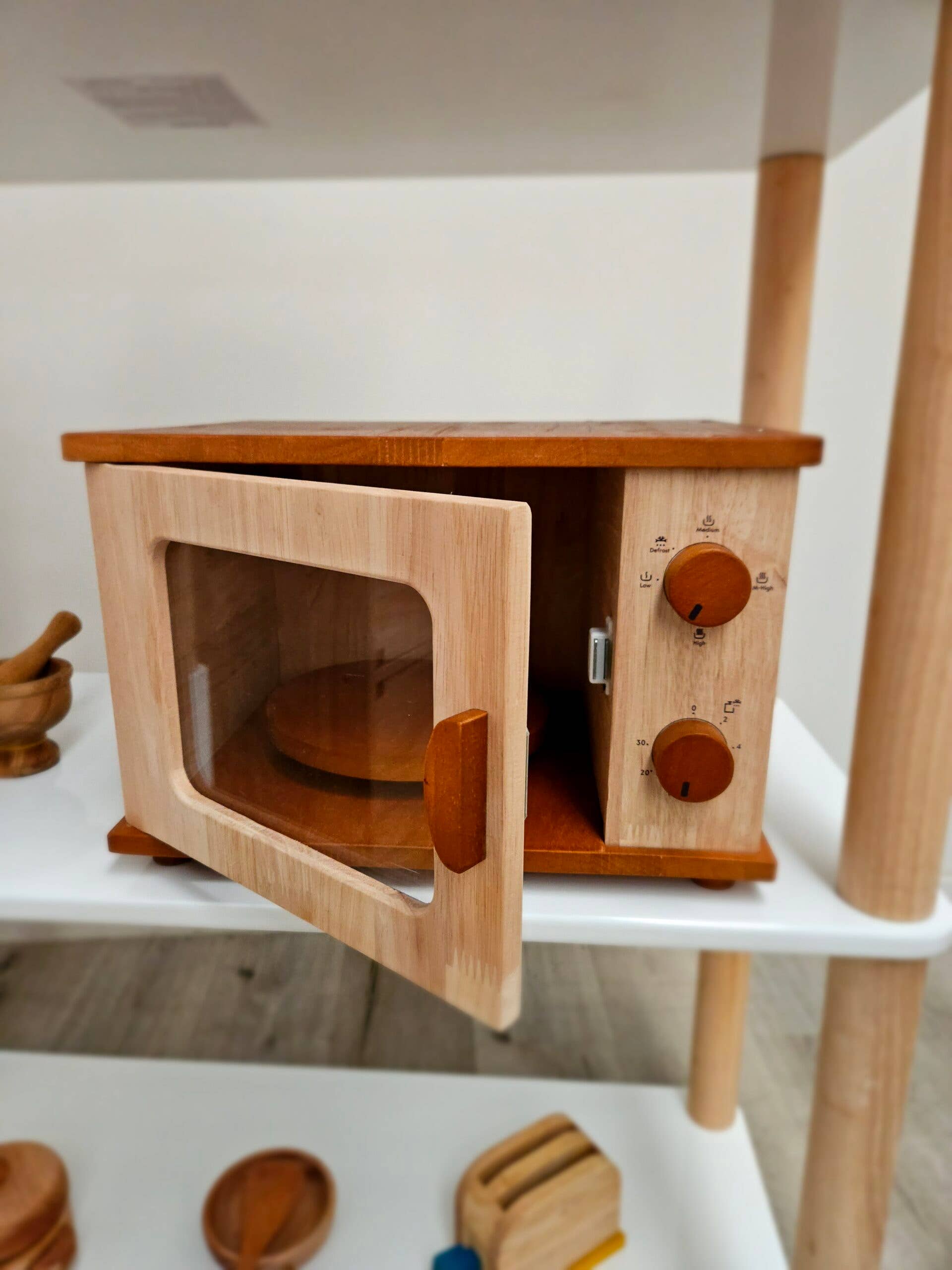 Q Toys - Vendita all'ingrosso Giocattolo in legno - Bambini - Forno a microonde in legno3