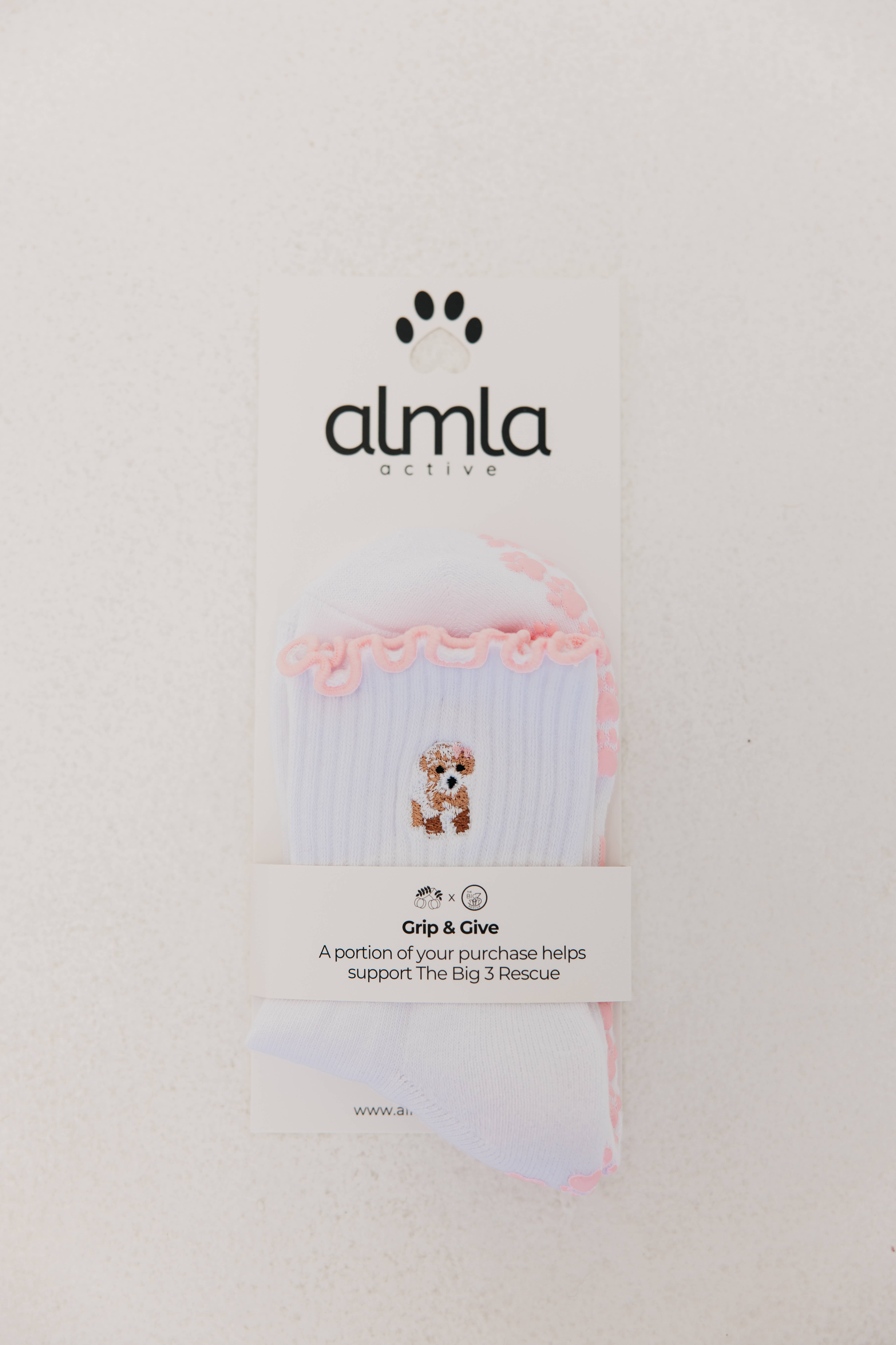 Almla Active - Vente Chaussettes – femme - Chaussettes de Pilates à Grips Poodle5