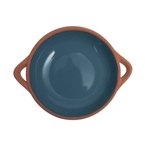 Sintra Small Glazed Terracotta Tapas Dish - Ink Blue for wholesale by Dexam