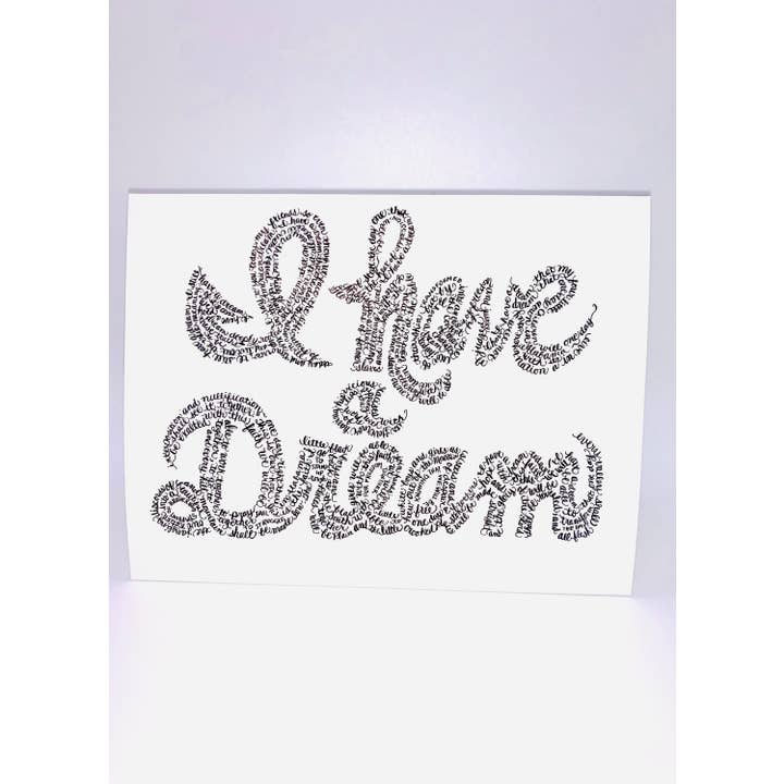 Carte Martin Luther King, J'ai un rêve, Discours de Mlk pour la vente par Gifts That Give Studio