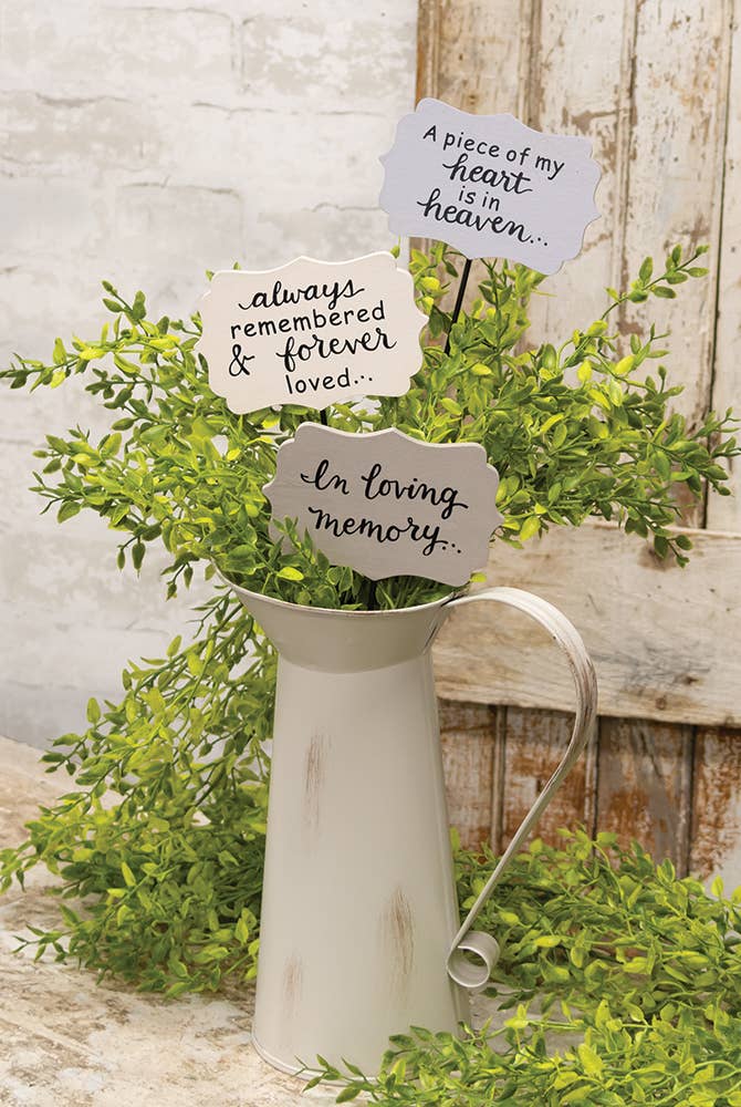 The Hearthside Collection - Vendita all'ingrosso Paletti da giardino/prato - Paletti in Loving Memory per piante, 3 pezzi assortiti1